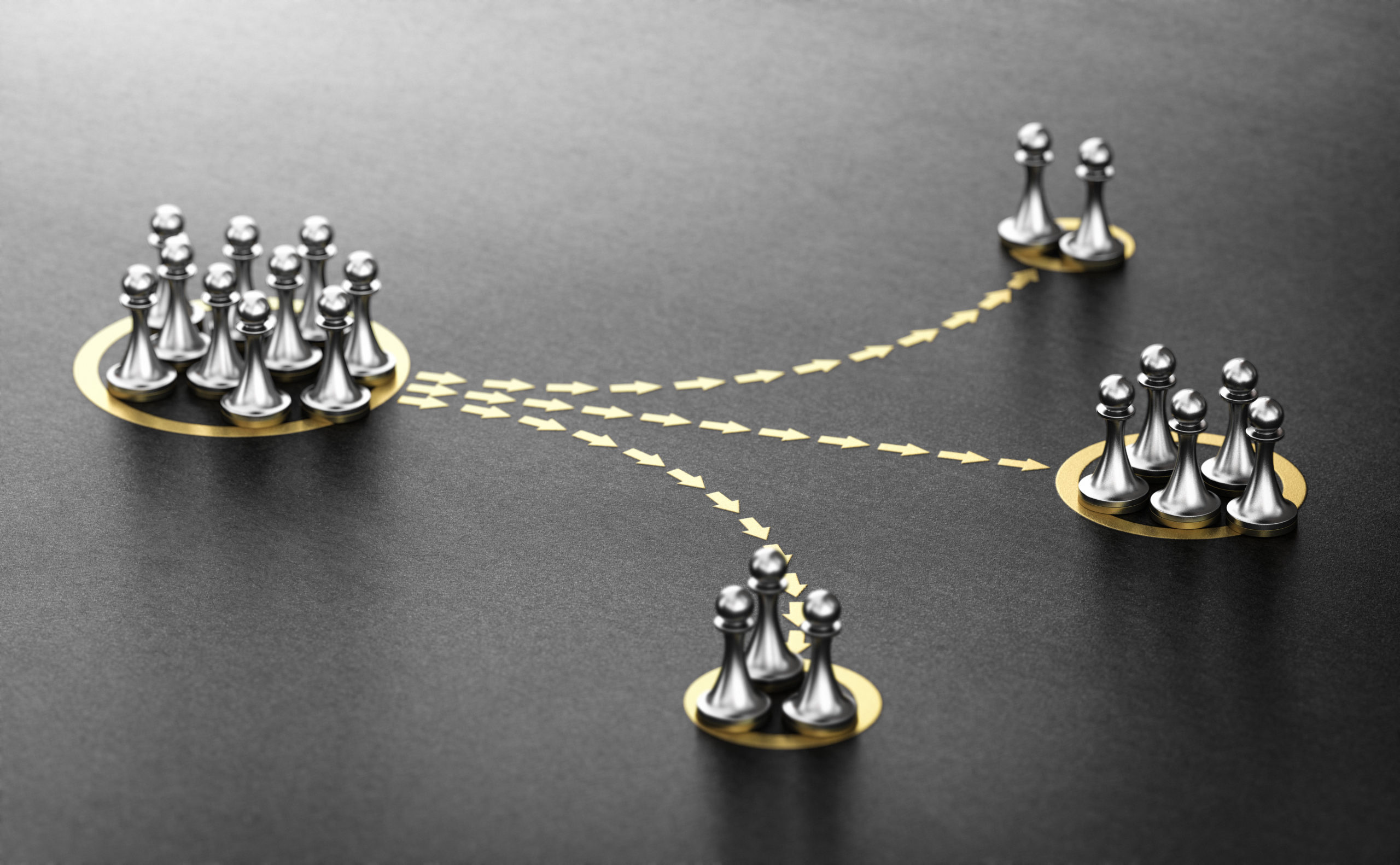 Customer or audience segmentation Marketing Concept
